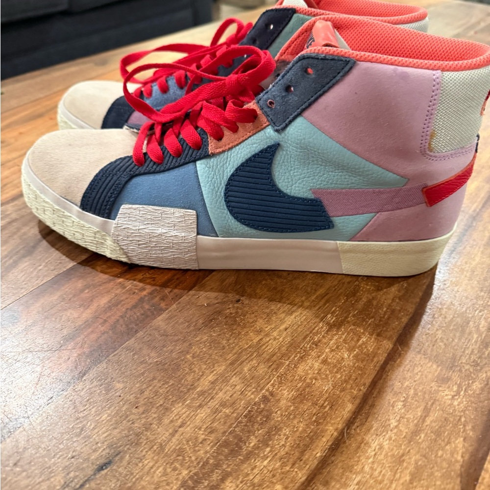 Nike zoom air premium mid blazer size 10.5 mens lilac court edition mosaic pack